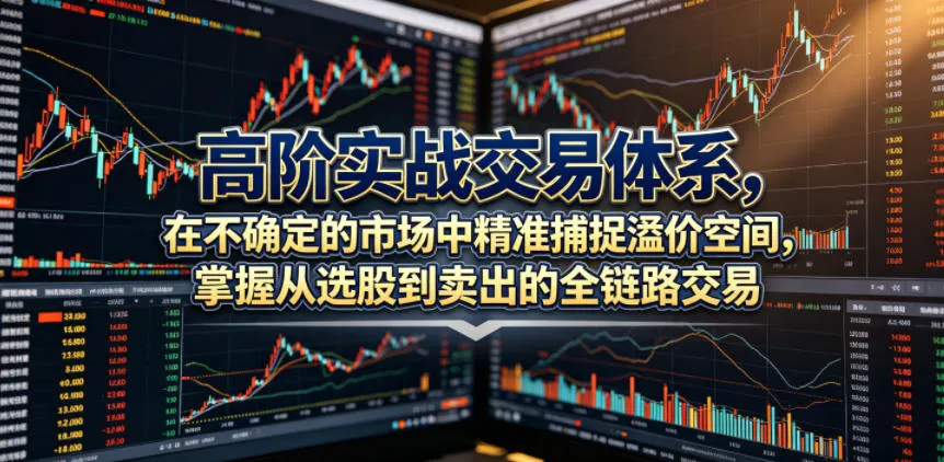 高阶实战交易体系，在不确定的市场中精准捕捉溢价空间，掌握从选股到卖出的全链路交易心法（更新6月）mc69.cn - 副业项目分享,互联网学习资源,考公考研资料,虚拟资料与创业思路天璇笔记网