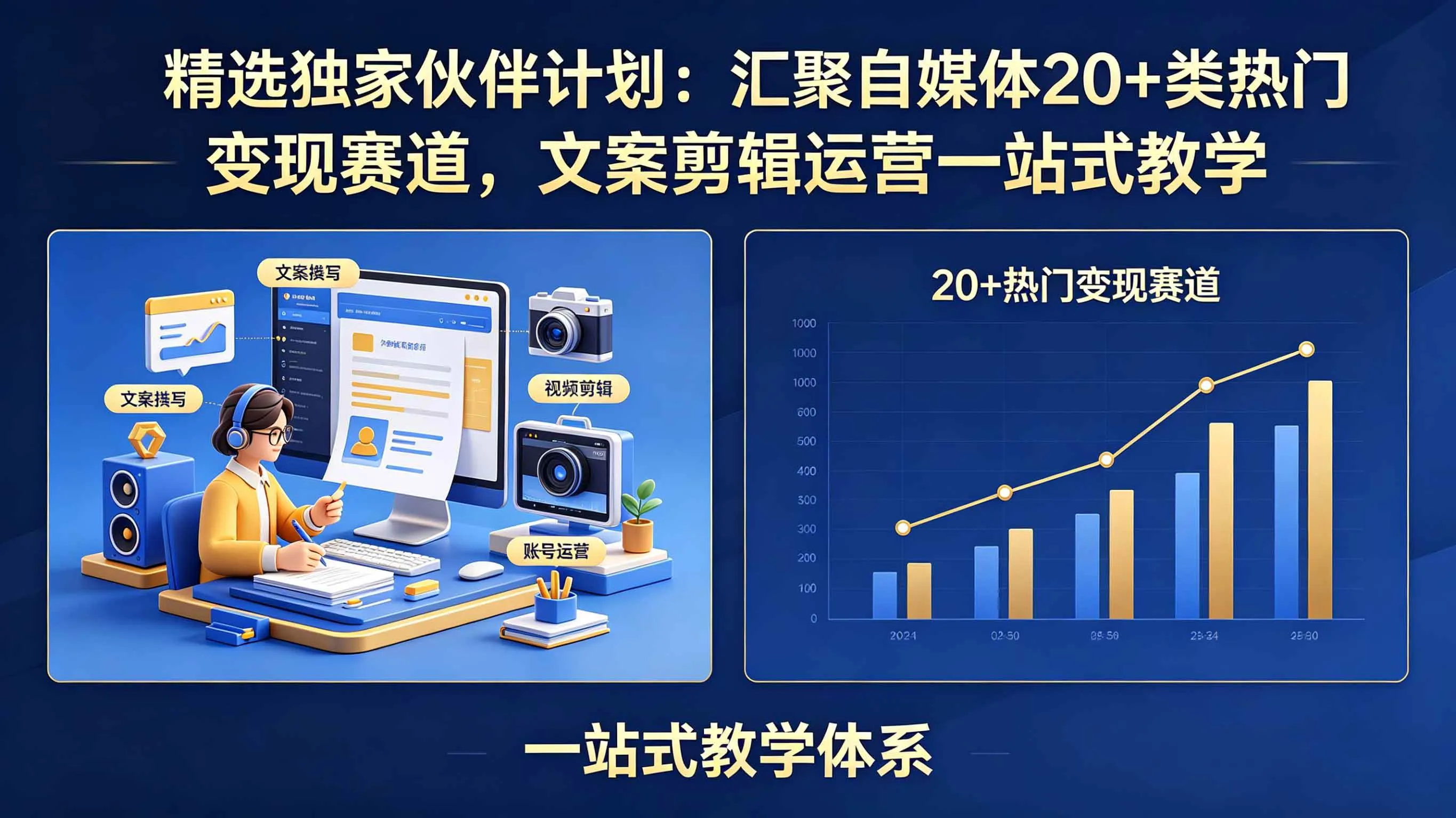 （18478期）精选独家伙伴计划：汇聚自媒体20+类热门变现赛道，文案剪辑运营一站式教学mc69.cn - 副业项目分享,互联网学习资源,考公考研资料,虚拟资料与创业思路天璇笔记网