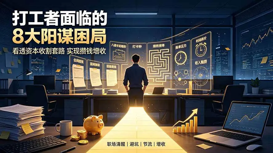 （19448期）付费文章：打工者面临的8大阳谋困局，看透资本收割套路实现攒钱增收mc69.cn - 副业项目分享,互联网学习资源,考公考研资料,虚拟资料与创业思路天璇笔记网