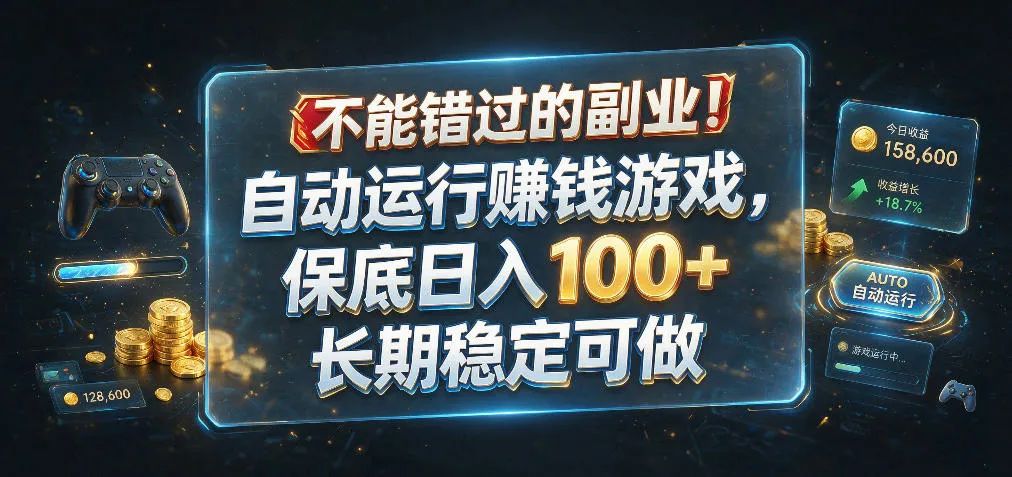 不能错过的副业！自动运行賺钱游戏，保底日入100+，长期稳定可做【揭秘】mc69.cn - 副业项目分享,互联网学习资源,考公考研资料,虚拟资料与创业思路天璇笔记网