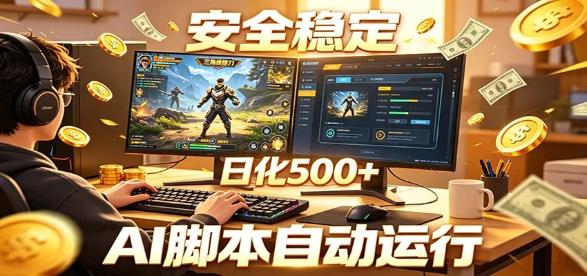 三角洲全自动挂机，AI脚本躺赚，日化500+mc69.cn - 副业项目分享,互联网学习资源,考公考研资料,虚拟资料与创业思路天璇笔记网