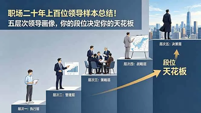 （18900期）付费文章：职场二十年上百位领导样本总结！五层次领导画像，你的段位决定你的天花板mc69.cn - 副业项目分享,互联网学习资源,考公考研资料,虚拟资料与创业思路天璇笔记网