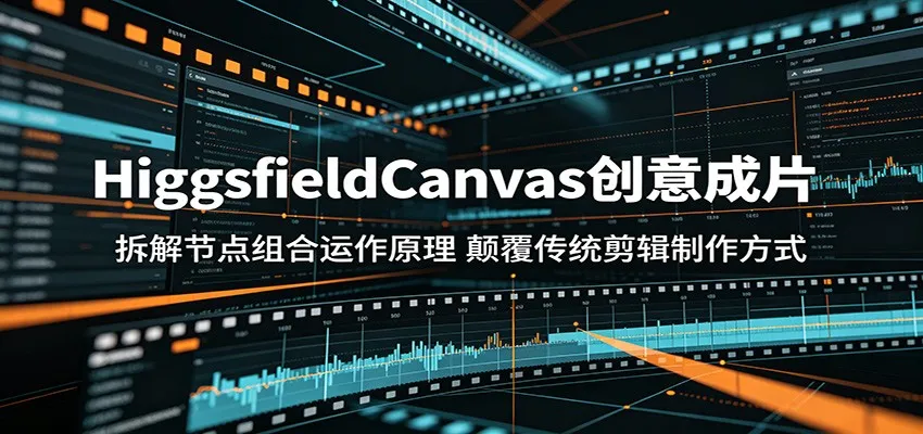 HiggsfieldCanvas创意成片：拆解节点组合运作原理，颠覆传统剪辑制作方式mc69.cn - 副业项目分享,互联网学习资源,考公考研资料,虚拟资料与创业思路天璇笔记网