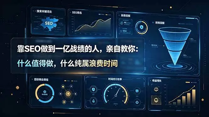 （19197期）靠SEO做到一亿战绩的人，亲自教你：什么值得做，什么纯属浪费时间【原创双语字幕】mc69.cn - 副业项目分享,互联网学习资源,考公考研资料,虚拟资料与创业思路天璇笔记网