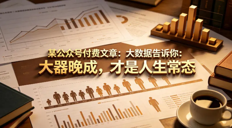 某公众号付费文章：大数据告诉你：大器晚成，才是人生常态mc69.cn - 副业项目分享,互联网学习资源,考公考研资料,虚拟资料与创业思路天璇笔记网