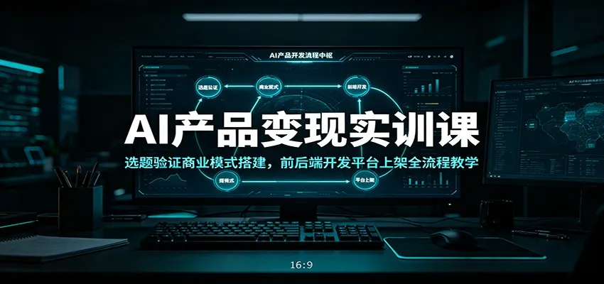 AI产品变现实训课:选题验证商业模式搭建,前后端开发平台上架全流程教学 AI产品变现实训课:选题验证商业模式搭建,前后端开发平台上架全流程教学