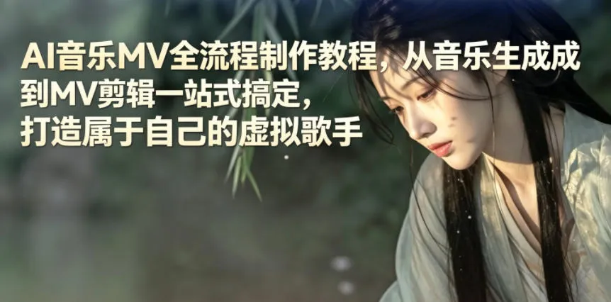 AI音乐MV全流程制作教程，从音乐生成到MV剪辑一站式搞定，打造属于自己的虚拟歌手mc69.cn - 副业项目分享,互联网学习资源,考公考研资料,虚拟资料与创业思路天璇笔记网