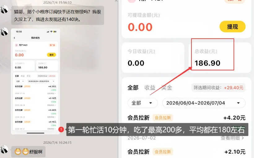 【大羊毛】几分钟30-40r，【流量体联盟】，可以矩阵，操作无脑简单