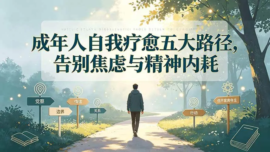 (19516期)付费文章:成年人自我疗愈五大路径,告别焦虑与精神内耗 (19516期)付费文章:成年人自我疗愈五大路径,告别焦虑与精神内耗