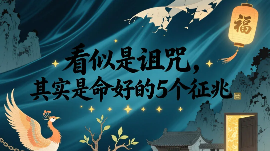 付费文章:看似是诅咒,其实是命好的5个征兆 付费文章:看似是诅咒,其实是命好的5个征兆