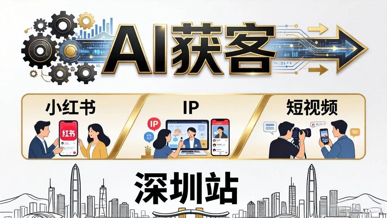 （18264期）2026AI获客大课深圳站：4月17日-19日3天2夜拆透小红书+IP+短视频，老板操盘手必来mc69.cn - 副业项目分享,互联网学习资源,考公考研资料,虚拟资料与创业思路天璇笔记网