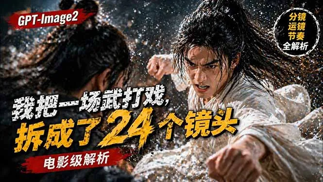 用GPT-Image2，把一段武打对决拆成24个连续镜头，从人物建立、动作衔接、运镜节奏，到情绪爆发mc69.cn - 副业项目分享,互联网学习资源,考公考研资料,虚拟资料与创业思路天璇笔记网