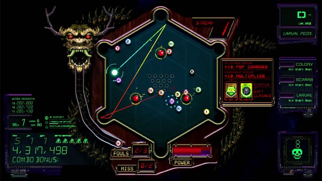 【美版】异种弹珠台 敌对弹球行动 .XENOTILT HOSTILE PINBALL ACTION 中文