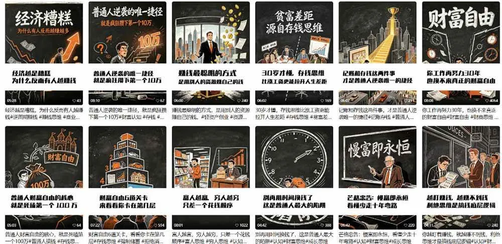 (19515期)AI书单财富书籍图文解读:手绘黑白风格×一键直出×几十条视频跑1000单×全流程拆解×新手可上手 (19515期)AI书单财富书籍图文解读:手绘黑白风格×一键直出×几十条视频跑1000单×全流程拆解×新手可上手