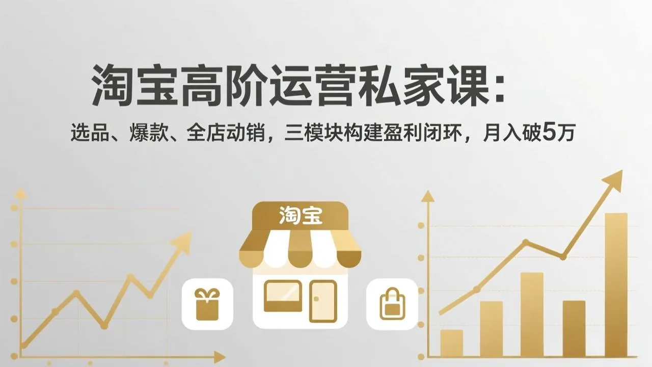 淘宝高阶运营私家课(更新26年4月mc69.cn - 副业项目分享,互联网学习资源,考公考研资料,虚拟资料与创业思路天璇笔记网