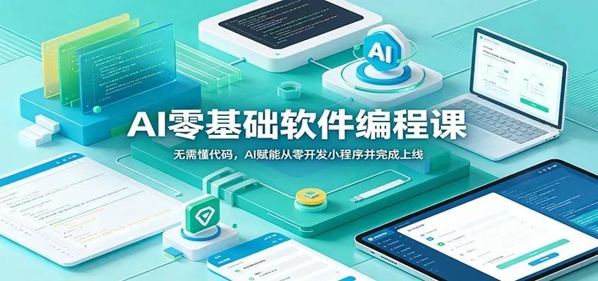 AI零基础软件编程课：无需懂代码，AI赋能从零开发小程序并完成上线mc69.cn - 副业项目分享,互联网学习资源,考公考研资料,虚拟资料与创业思路天璇笔记网
