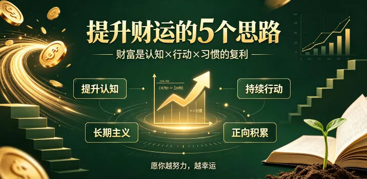 付费文章：提升财运的5个思路——财富是认知x行动x习惯的复利，愿你越努力，越幸运mc69.cn - 副业项目分享,互联网学习资源,考公考研资料,虚拟资料与创业思路天璇笔记网