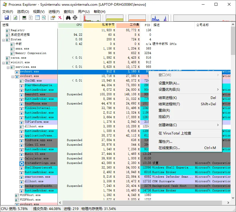 Process Explorer v17.12汉化版mc69.cn - 副业项目分享,互联网学习资源,考公考研资料,虚拟资料与创业思路天璇笔记网