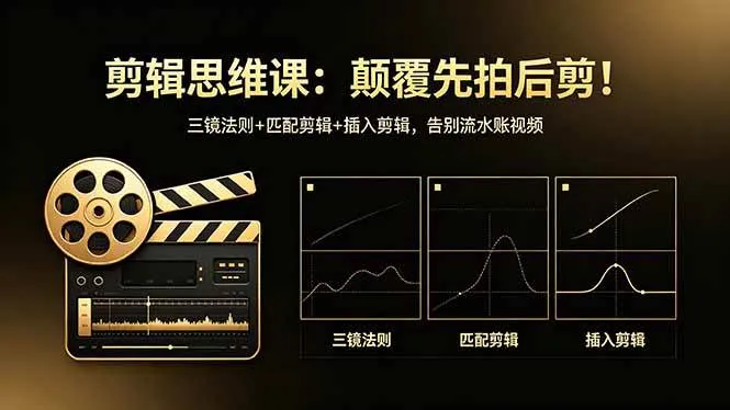（18285期）剪辑思维课：颠覆先拍后剪！三镜法则+匹配剪辑+插入剪辑，告别流水账视频mc69.cn - 副业项目分享,互联网学习资源,考公考研资料,虚拟资料与创业思路天璇笔记网