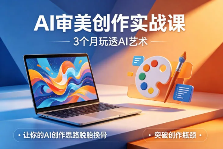 AI审美创作实战课,3个月玩透AI艺术,让你的AI创作思路脱胎换骨,突破创作瓶颈(更新0706) AI审美创作实战课,3个月玩透AI艺术,让你的AI创作思路脱胎换骨,突破创作瓶颈(更新0706)