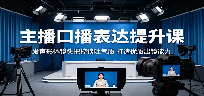 主播口播表达提升课：发声形体镜头把控谈吐气质，打造优质出镜能力mc69.cn - 副业项目分享,互联网学习资源,考公考研资料,虚拟资料与创业思路天璇笔记网