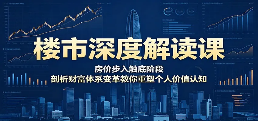 楼市深度解读课：房价步入触底阶段，剖析财富体系变革教你重塑个人价值认知mc69.cn - 副业项目分享,互联网学习资源,考公考研资料,虚拟资料与创业思路天璇笔记网