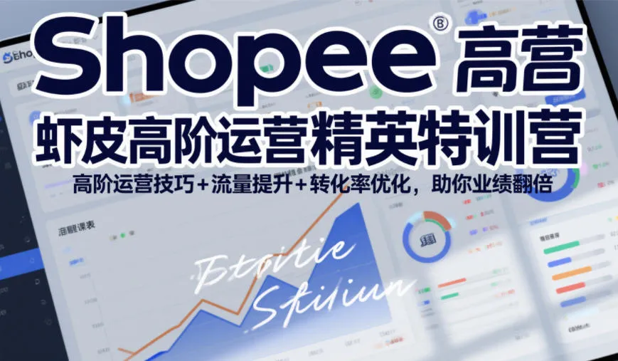 Shopee虾皮高阶运营精英特训营，高阶运营技巧+流量提升+转化率优化，助你业绩翻倍（更新26年5月）mc69.cn - 副业项目分享,互联网学习资源,考公考研资料,虚拟资料与创业思路天璇笔记网