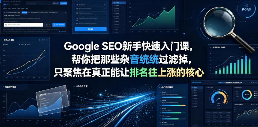 Google SEO新手快速入门课，帮你把那些杂音统统过滤掉，只聚焦在真正能让排名往上涨的核心动作【原创双语字幕】mc69.cn - 副业项目分享,互联网学习资源,考公考研资料,虚拟资料与创业思路天璇笔记网