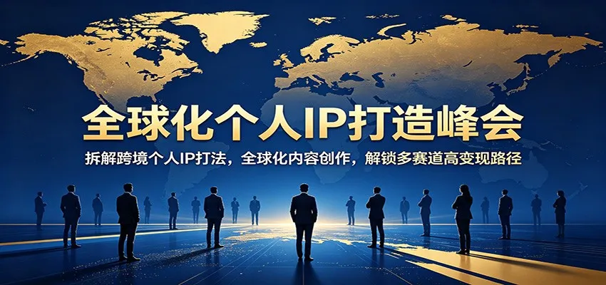 全球化个人IP打造峰会：拆解跨境个人IP打法，全球化内容创作，解锁多赛道高变现路径mc69.cn - 副业项目分享,互联网学习资源,考公考研资料,虚拟资料与创业思路天璇笔记网