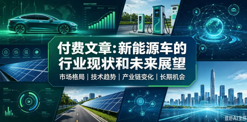 付费文章：新能原车的行业现状和未来展望mc69.cn - 副业项目分享,互联网学习资源,考公考研资料,虚拟资料与创业思路天璇笔记网