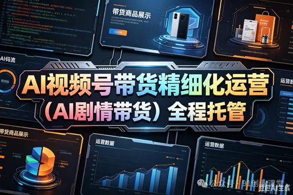 （AI剧情带货）视频号精细化代运营，历时两个月研究测试的新玩法，社裙免费参加mc69.cn - 副业项目分享,互联网学习资源,考公考研资料,虚拟资料与创业思路天璇笔记网