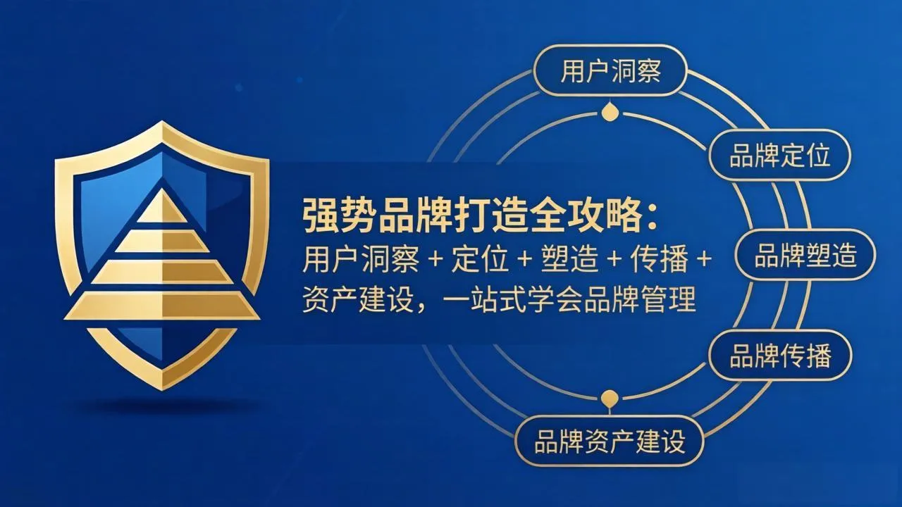 强势品牌打造全攻略：用户洞察 + 定位 + 塑造 + 传播 + 资产建设，一站式学会品牌管理mc69.cn - 副业项目分享,互联网学习资源,考公考研资料,虚拟资料与创业思路天璇笔记网