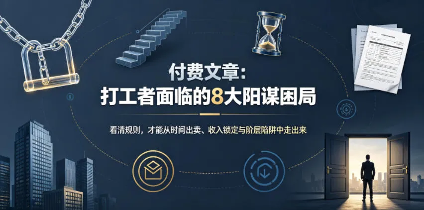 付费文章：打工者面临的8大阳谋困局mc69.cn - 副业项目分享,互联网学习资源,考公考研资料,虚拟资料与创业思路天璇笔记网