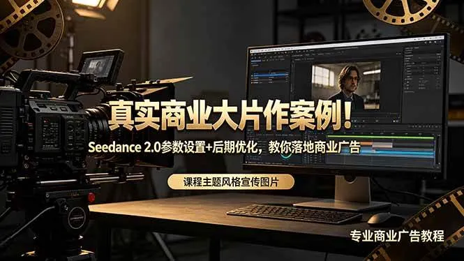 （18484期）真实商业大片作案例！Seedance 2.0参数设置+后期优化，教你落地商业广告mc69.cn - 副业项目分享,互联网学习资源,考公考研资料,虚拟资料与创业思路天璇笔记网