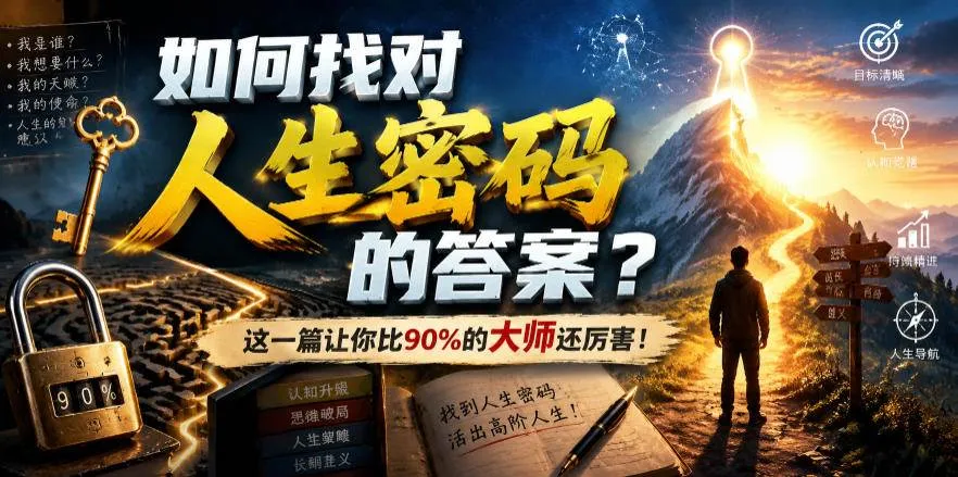（19601期）付费文章：如何找对人生密码的答案？这一篇让你比90%的大师还厉害！mc69.cn - 副业项目分享,互联网学习资源,考公考研资料,虚拟资料与创业思路天璇笔记网