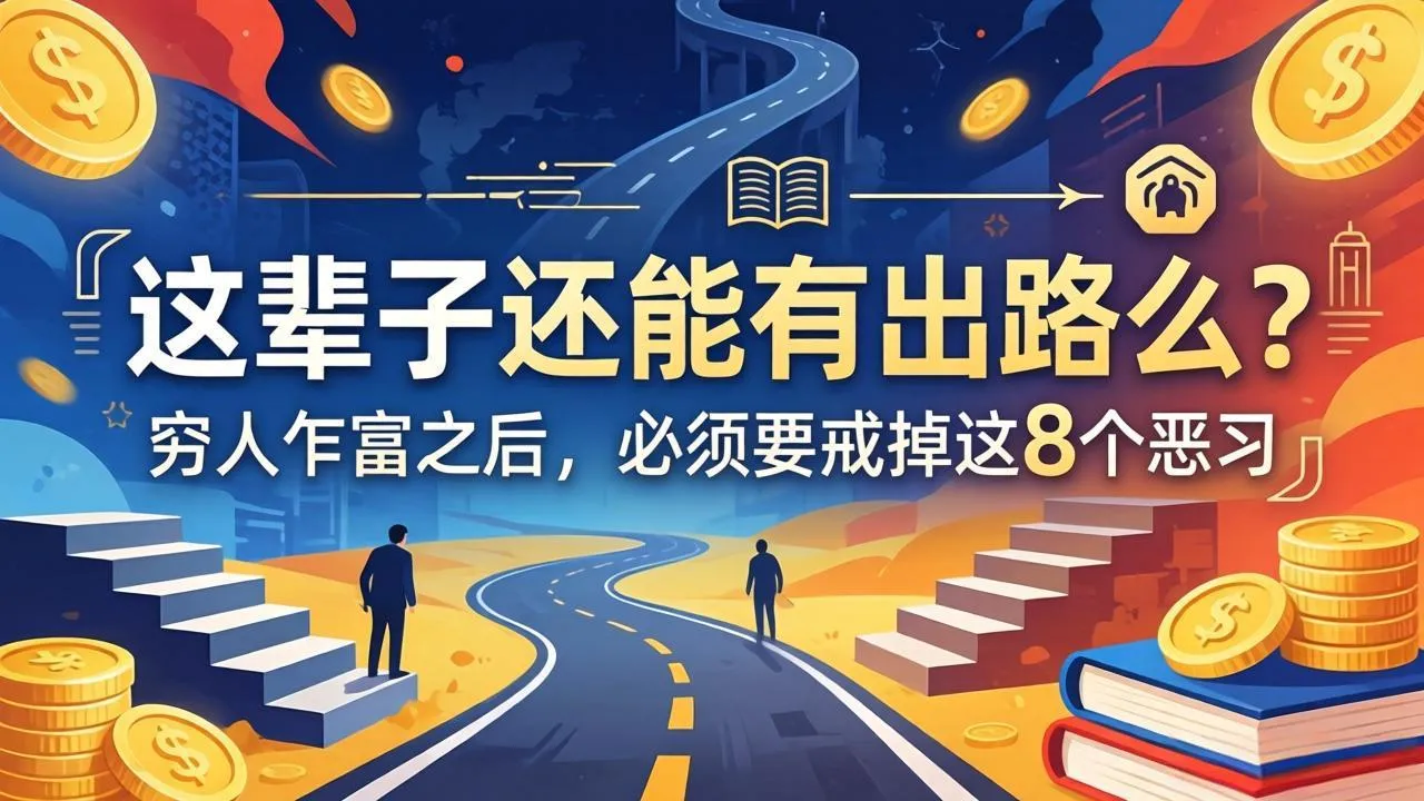 关于人生两篇付费文章【这辈子还能有出路么？】【穷人乍富之后，必须要戒掉这8个恶习】mc69.cn - 副业项目分享,互联网学习资源,考公考研资料,虚拟资料与创业思路天璇笔记网