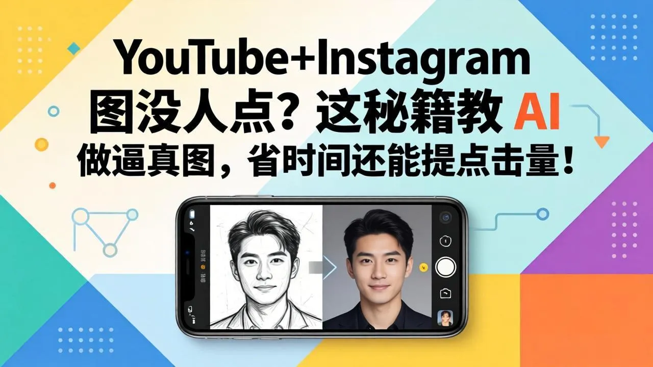 YouTube+Instagram图没人点？这秘籍教 AI 做逼真图，省时间还能提点击量mc69.cn - 副业项目分享,互联网学习资源,考公考研资料,虚拟资料与创业思路天璇笔记网