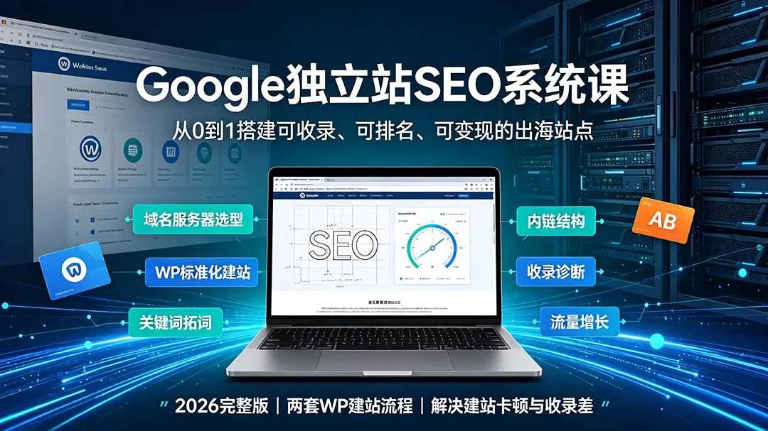 （19426期）Google独立站SEO-7月系统课：出海基建×WordPress建站×AI内容生产×站内外优化×Search Console×AdSense变现mc69.cn - 副业项目分享,互联网学习资源,考公考研资料,虚拟资料与创业思路天璇笔记网
