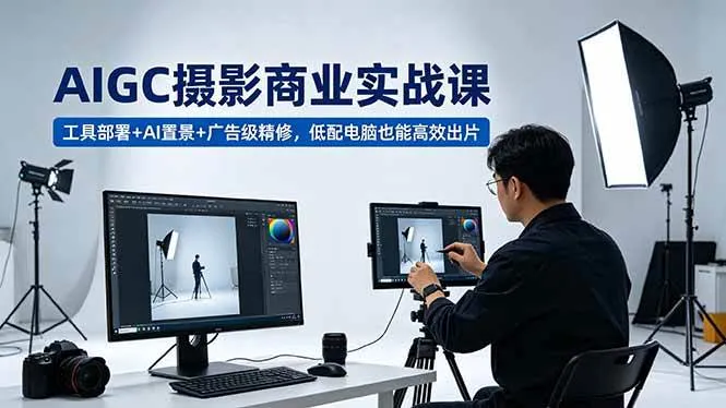 （18434期）AIGC 摄影商业实战课，工具部署+AI置景+广告级精修，低配电脑也能高效出片mc69.cn - 副业项目分享,互联网学习资源,考公考研资料,虚拟资料与创业思路天璇笔记网