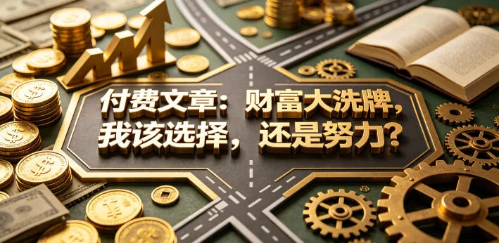付费文章：财富大洗牌，我该选择，还是努力？mc69.cn - 副业项目分享,互联网学习资源,考公考研资料,虚拟资料与创业思路天璇笔记网