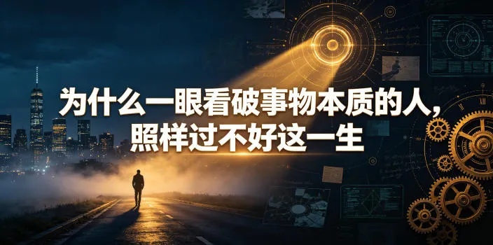 付费文章：为什么一眼看破事物本质的人，照样过不好这一生mc69.cn - 副业项目分享,互联网学习资源,考公考研资料,虚拟资料与创业思路天璇笔记网