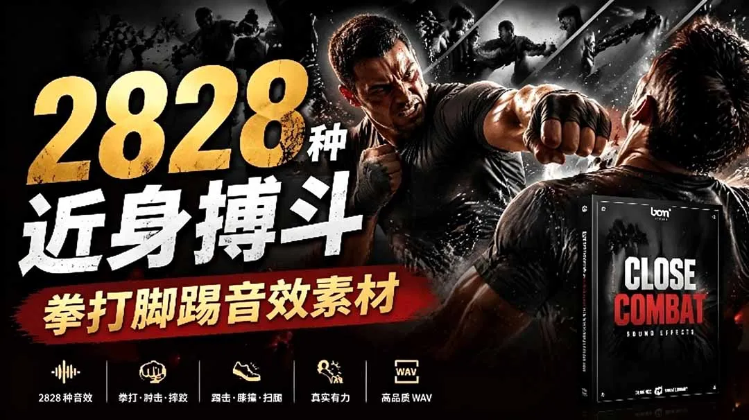 宝藏级别音效！2828种近身搏斗拳打脚踢音效素材，全部中文分类，免解压使用 Close Combatmc69.cn - 副业项目分享,互联网学习资源,考公考研资料,虚拟资料与创业思路天璇笔记网