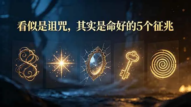 （19089期）付费文章：看似是诅咒，其实是命好的5个征兆mc69.cn - 副业项目分享,互联网学习资源,考公考研资料,虚拟资料与创业思路天璇笔记网