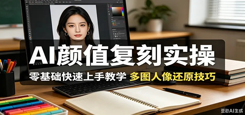 AI颜值复刻实操，零基础快速上手教学，多图人像还原技巧mc69.cn - 副业项目分享,互联网学习资源,考公考研资料,虚拟资料与创业思路天璇笔记网