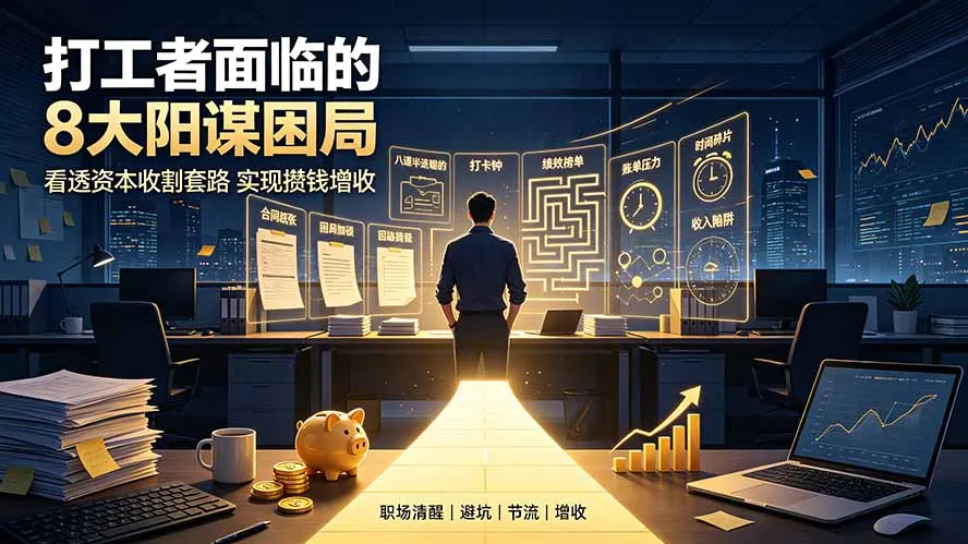 付费文章：打工者面临的8大阳谋困局，看透资本收割套路实现攒钱增收mc69.cn - 副业项目分享,互联网学习资源,考公考研资料,虚拟资料与创业思路天璇笔记网