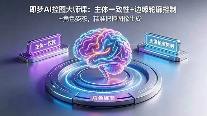 （18619期）即梦AI控图大师课：主体一致性+边缘轮廓控制+角色姿态，精准把控图像生成mc69.cn - 副业项目分享,互联网学习资源,考公考研资料,虚拟资料与创业思路天璇笔记网