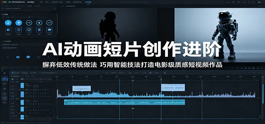 AI动画短片创作进阶：摒弃低效传统做法，巧用智能技法打造电影级质感短视频作品mc69.cn - 副业项目分享,互联网学习资源,考公考研资料,虚拟资料与创业思路天璇笔记网