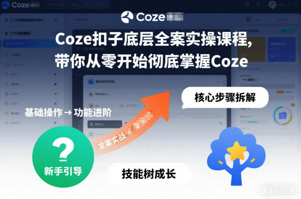 Coze扣子底层全案实操课程，带你从零开始彻底掌握Coze（更新7月）mc69.cn - 副业项目分享,互联网学习资源,考公考研资料,虚拟资料与创业思路天璇笔记网