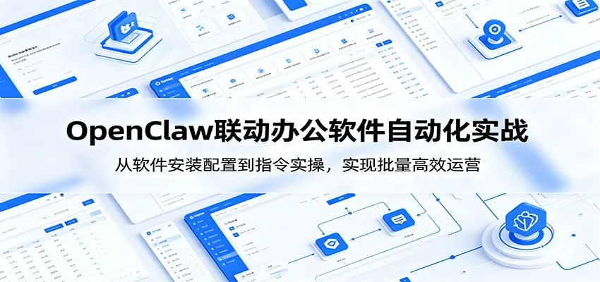 OpenClaw自动化实操课：从软件安装配置到指令实操，实现批量高效运营mc69.cn - 副业项目分享,互联网学习资源,考公考研资料,虚拟资料与创业思路天璇笔记网