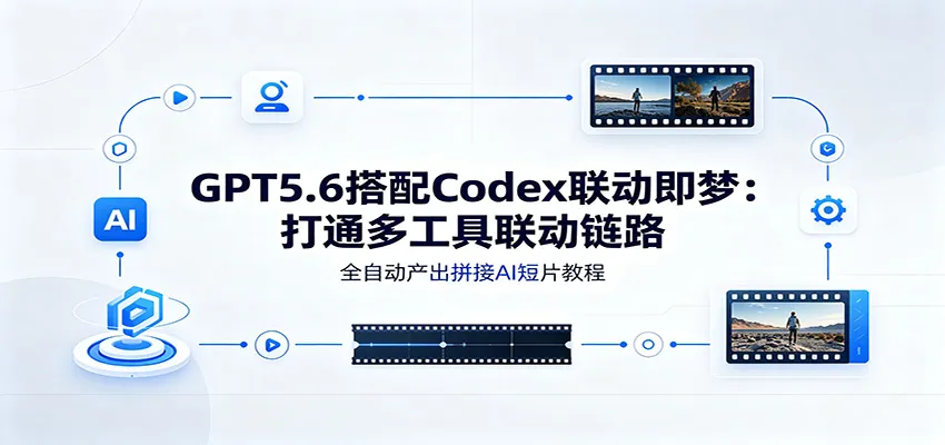 GPT5.6搭配Codex联动即梦：打通多工具联动链路，全自动产出拼接AI短片教程mc69.cn - 副业项目分享,互联网学习资源,考公考研资料,虚拟资料与创业思路天璇笔记网